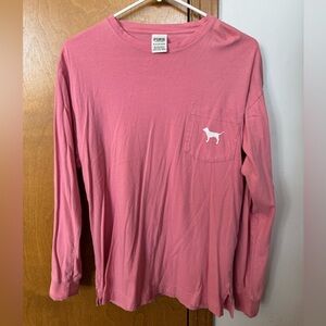 PINK Victoria's Secret Long Sleeve w/ dog logo